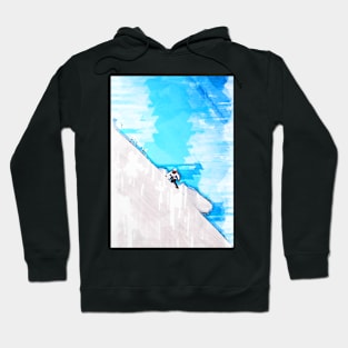 Skiing In Norway Abstract. For ski lovers. Hoodie